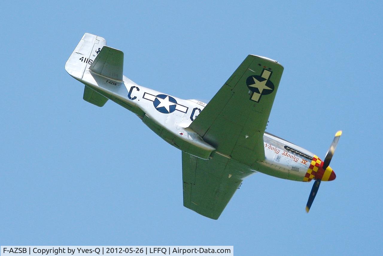 F-AZSB, 1944 North American P-51D Mustang C/N 122-40967, North American P-51D Mustang, La Ferté-Alais Airfield (LFFQ) Air Show 2012