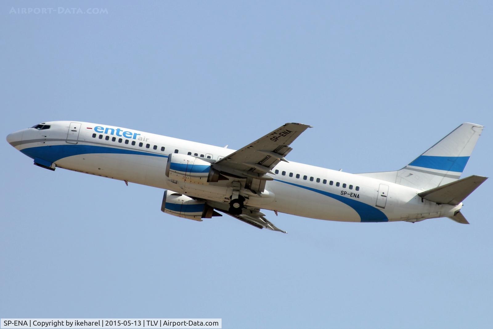 SP-ENA, 1993 Boeing 737-4Q8 C/N 26320, Fly to Petras, Greece. T/O runway 26.