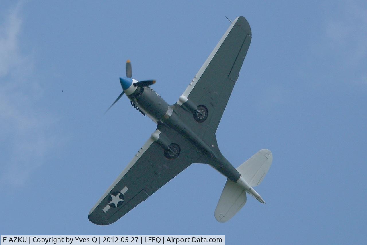 F-AZKU, 1942 Curtiss P-40N Warhawk C/N 29677, Curtiss P-40N Warhawk, La Ferté-Alais Airfield (LFFQ) Air Show 2012