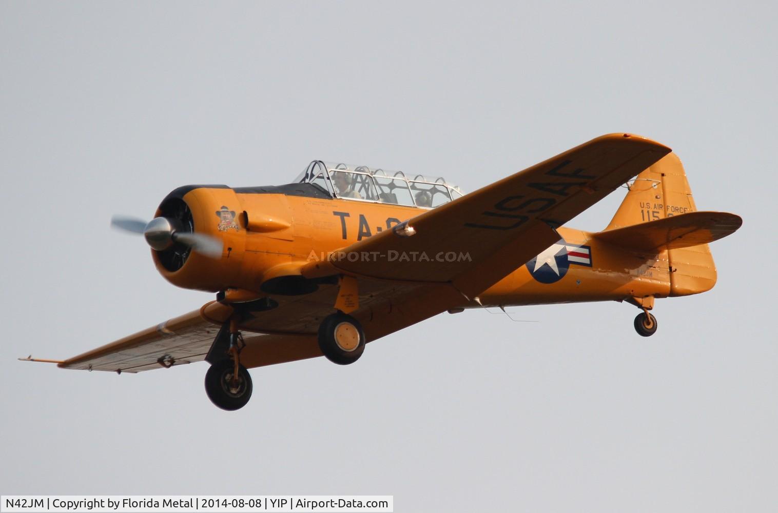 N42JM, North American T-6G Texan C/N 182-735, T-6G Texan