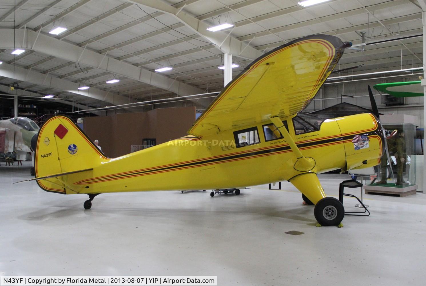 N43YF, 1943 Stinson V77 Reliant C/N 77-452, Stinson V77
