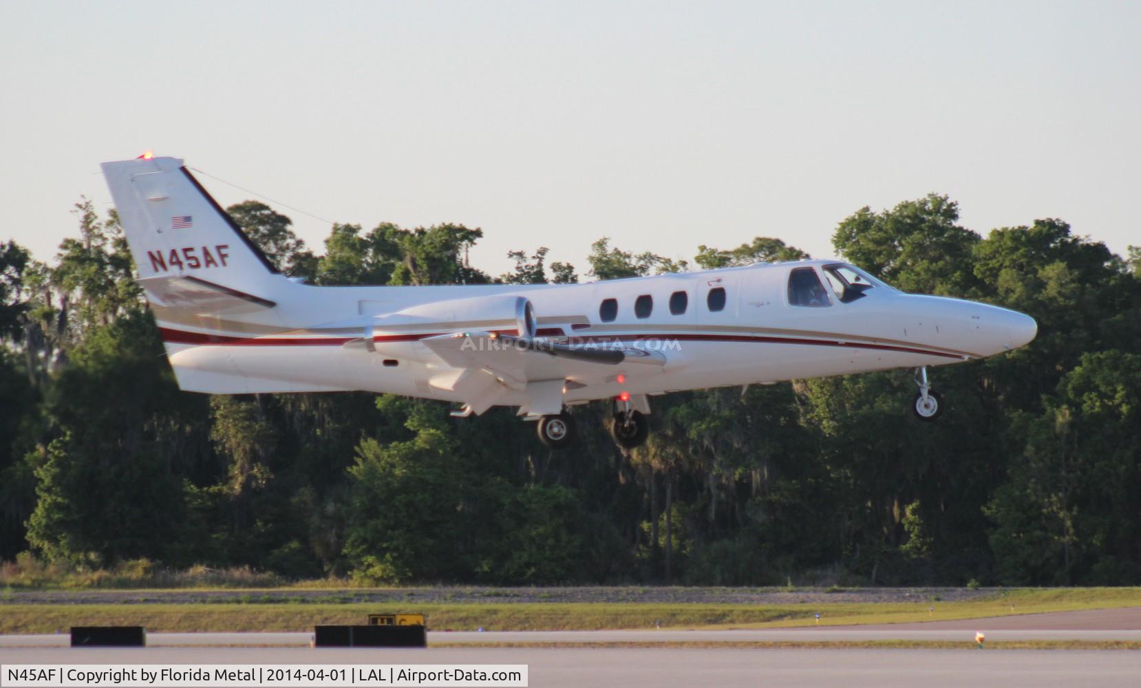 N45AF, 1978 Cessna 501 Citation I/SP C/N 5010284, Cessna 501