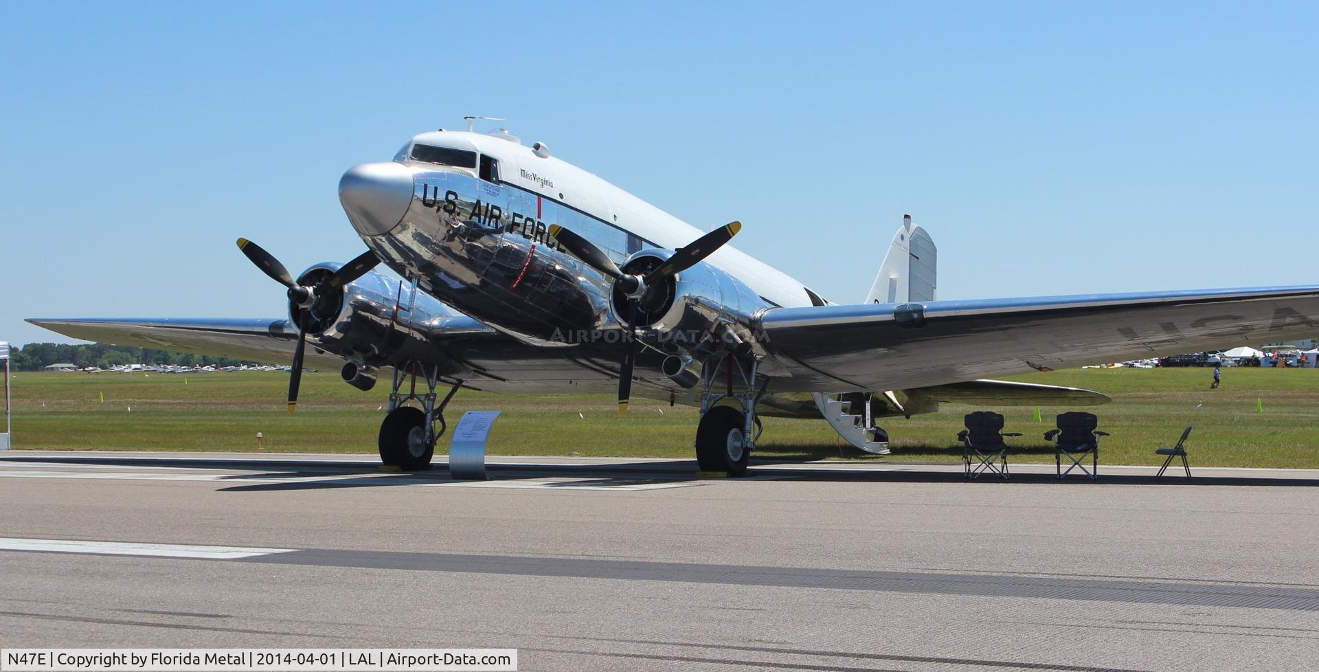N47E, 1943 Douglas DC-3C (C-47A-60-DL) C/N 13816, C-47 Miss Virginia