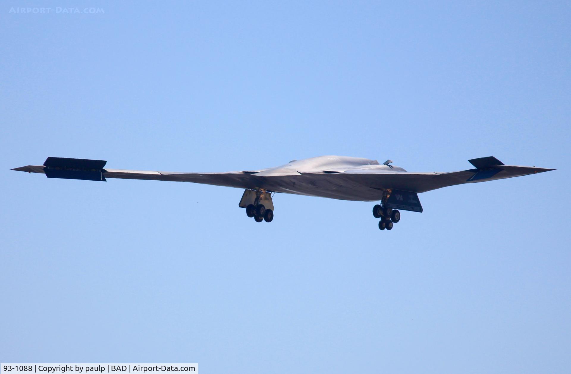 93-1088, 1993 Northrop Grumman B-2A Spirit C/N 1021/AV-21, About to close up his gear and not be seen again on the actual air show days? The day before the air show, it makes a pass with the B-1 and B-52, which was a cool sight to see but then leaves and on air show days it's no where in sight?
