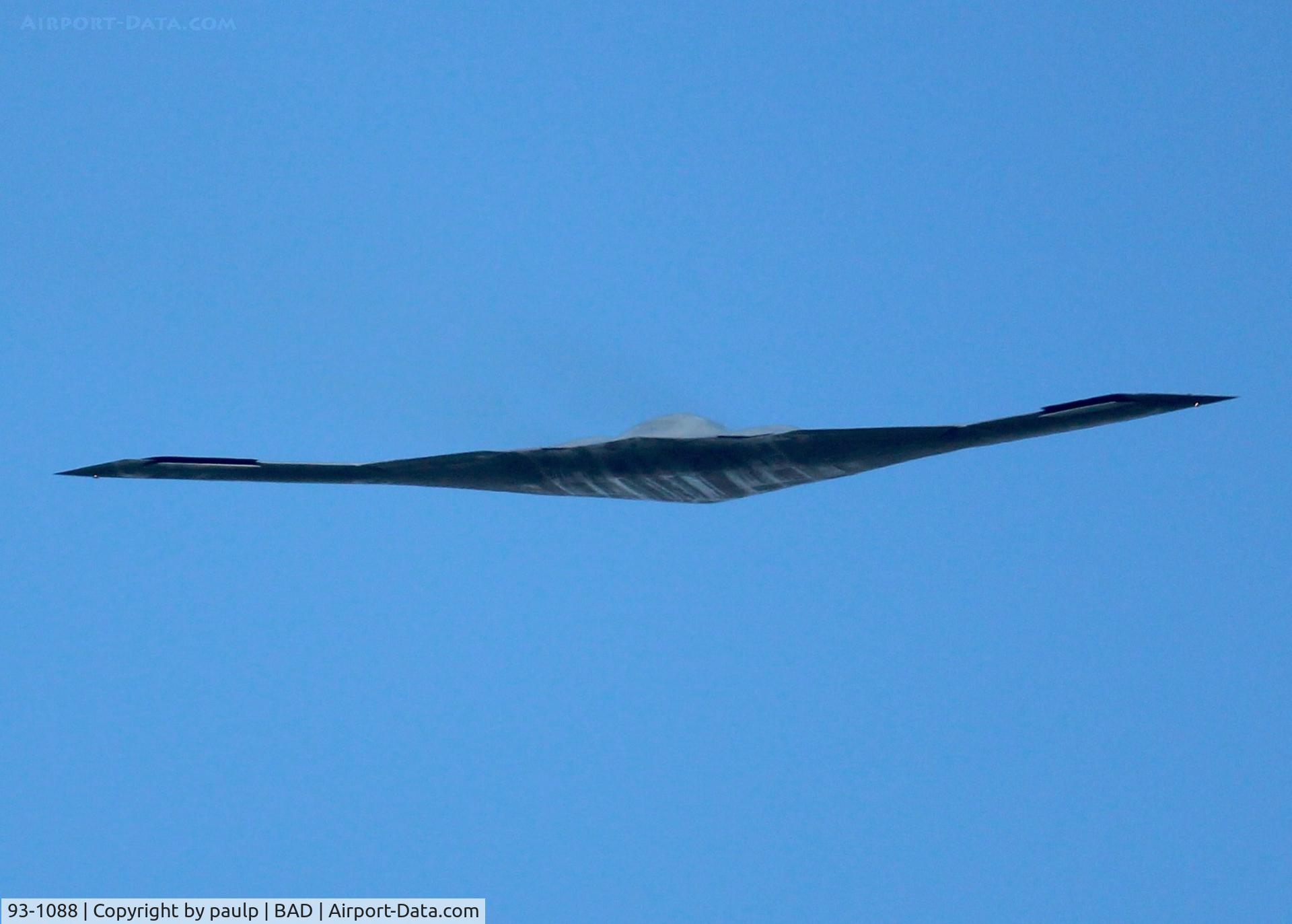 93-1088, 1993 Northrop Grumman B-2A Spirit C/N 1021/AV-21, About to close up his gear and not be seen again on the actual air show days? The day before the air show, it makes a pass with the B-1 and B-52, which was a cool sight to see but then leaves and on air show days it's no where in sight? Bye