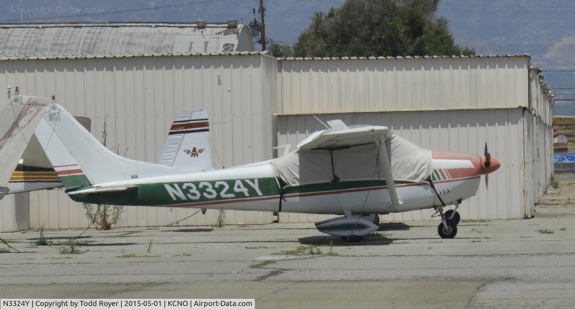 N3324Y, 1962 Cessna 182E Skylane C/N 18254324, Parked at Chino