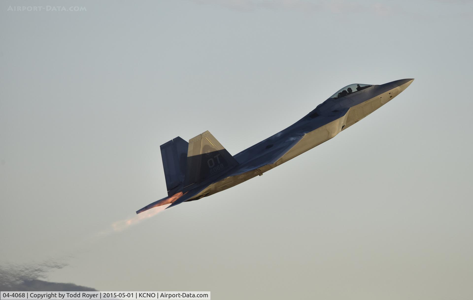 04-4068, 2004 Lockheed Martin F-22A Raptor C/N 4068, Flying at the 2015 Planes of Fame Airshow