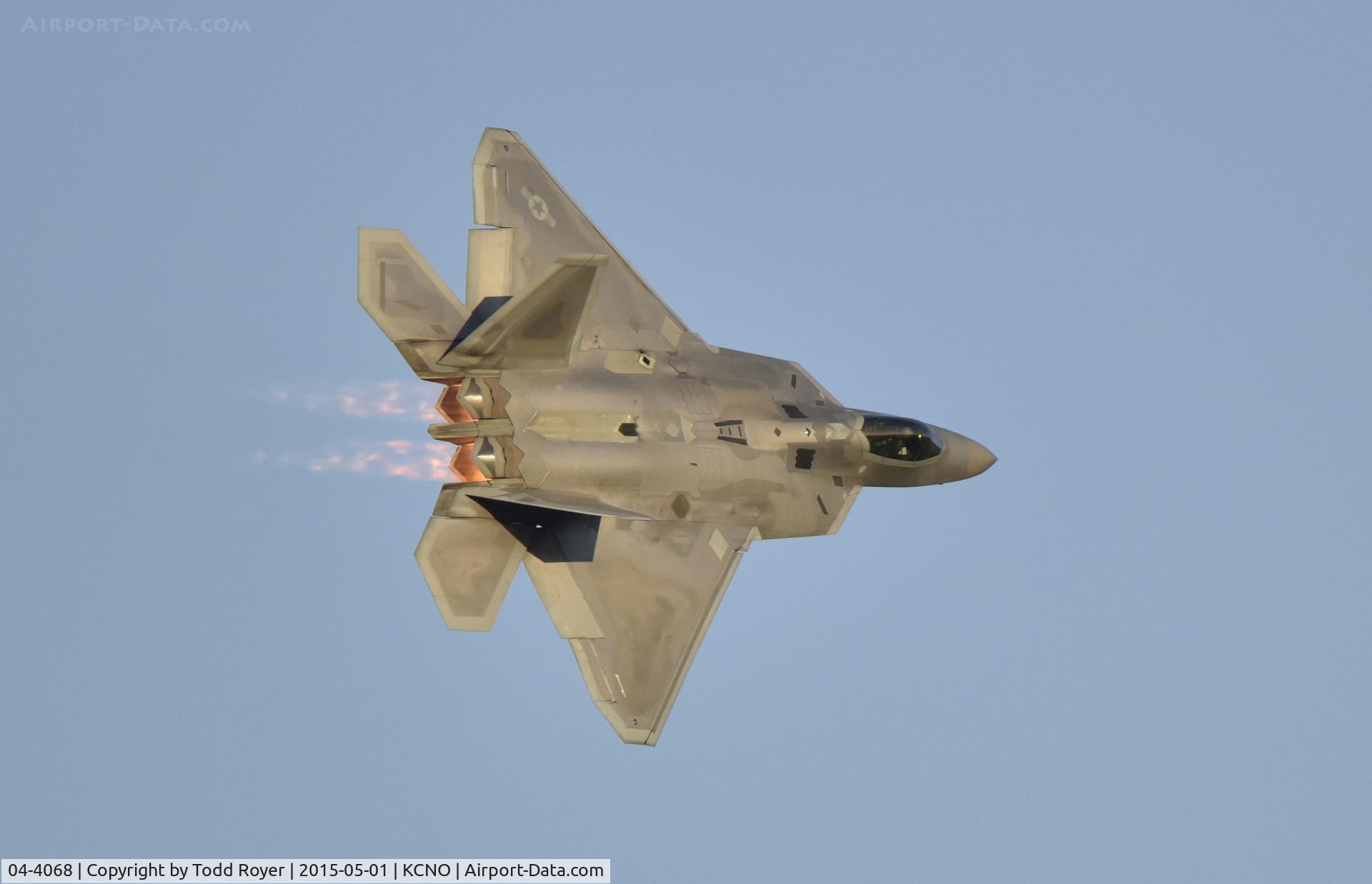 04-4068, 2004 Lockheed Martin F-22A Raptor C/N 4068, Flying at the 2015 Planes of Fame Airshow