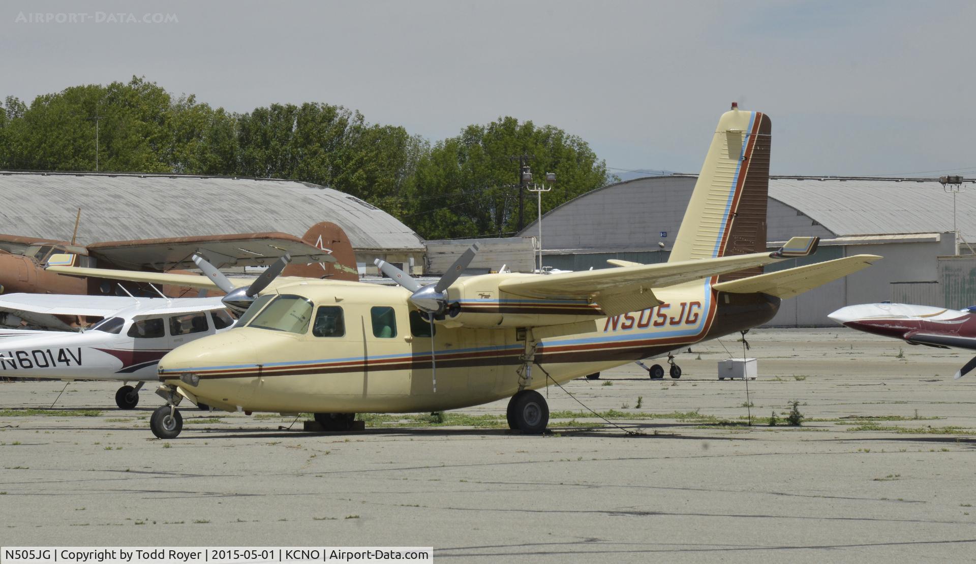 N505JG, 1960 Aero Commander 680-F C/N 680F-938-10, Parked at Chino