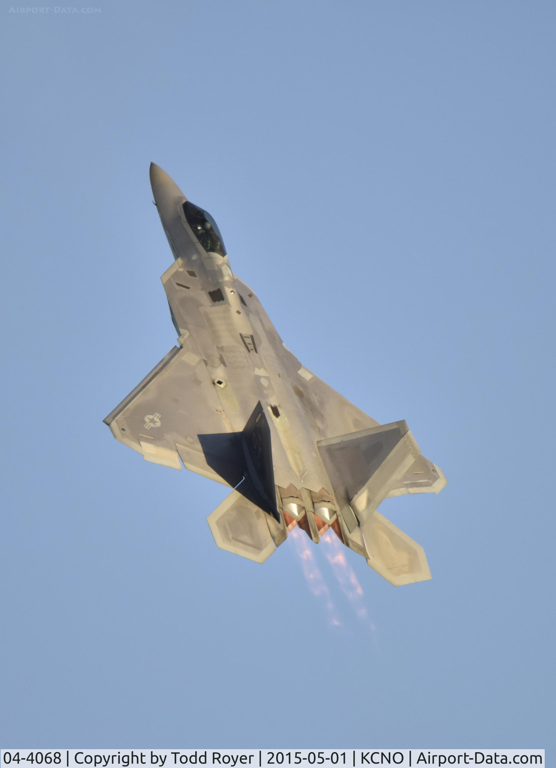 04-4068, 2004 Lockheed Martin F-22A Raptor C/N 4068, Flying at the 2015 Planes of Fame Airshow