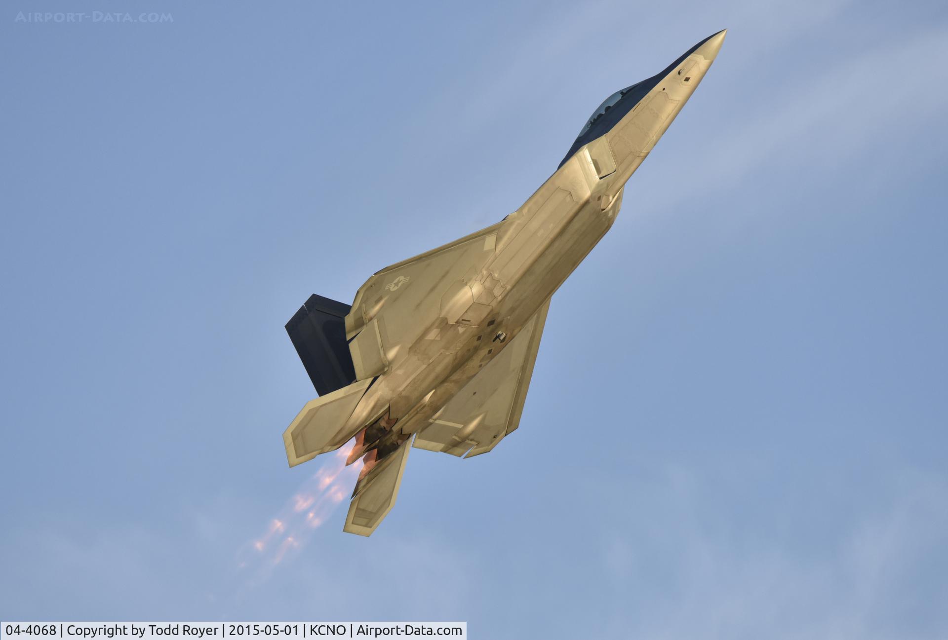 04-4068, 2004 Lockheed Martin F-22A Raptor C/N 4068, Flying at the 2015 Planes of Fame Airshow