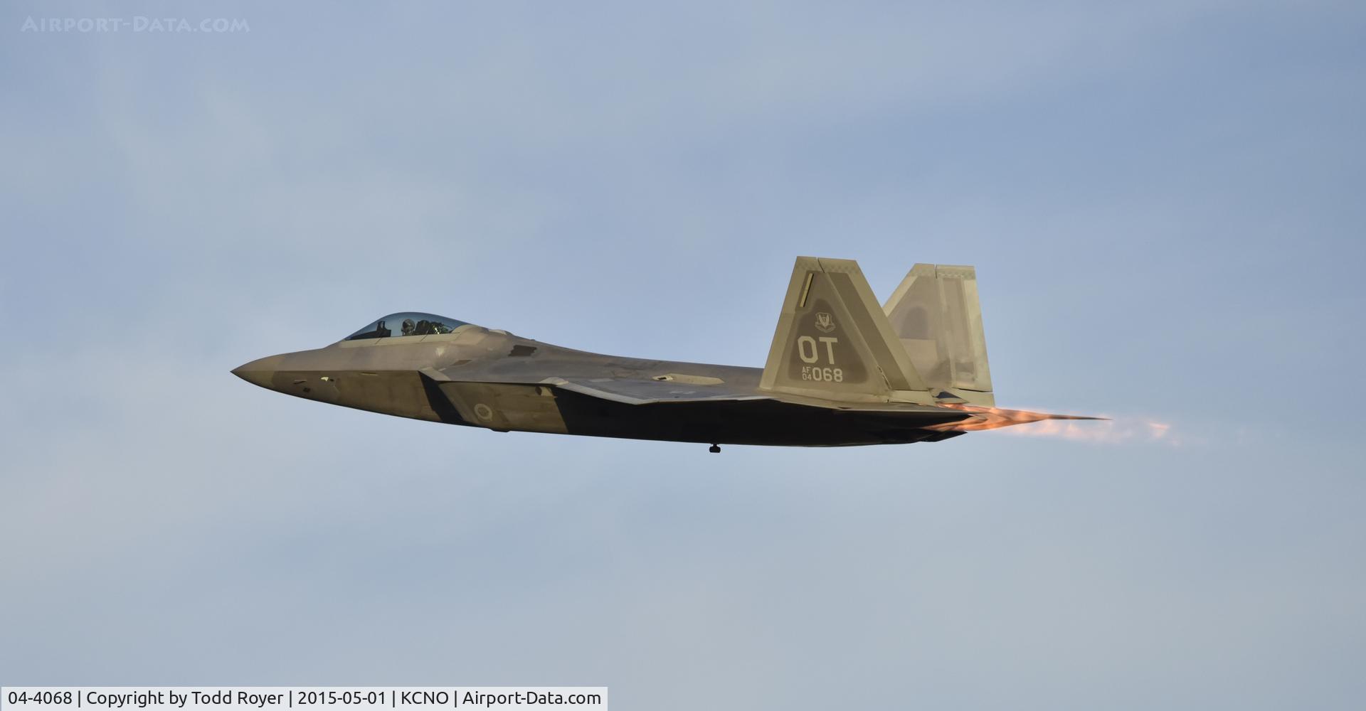 04-4068, 2004 Lockheed Martin F-22A Raptor C/N 4068, Flying at the 2015 Planes of Fame Airshow