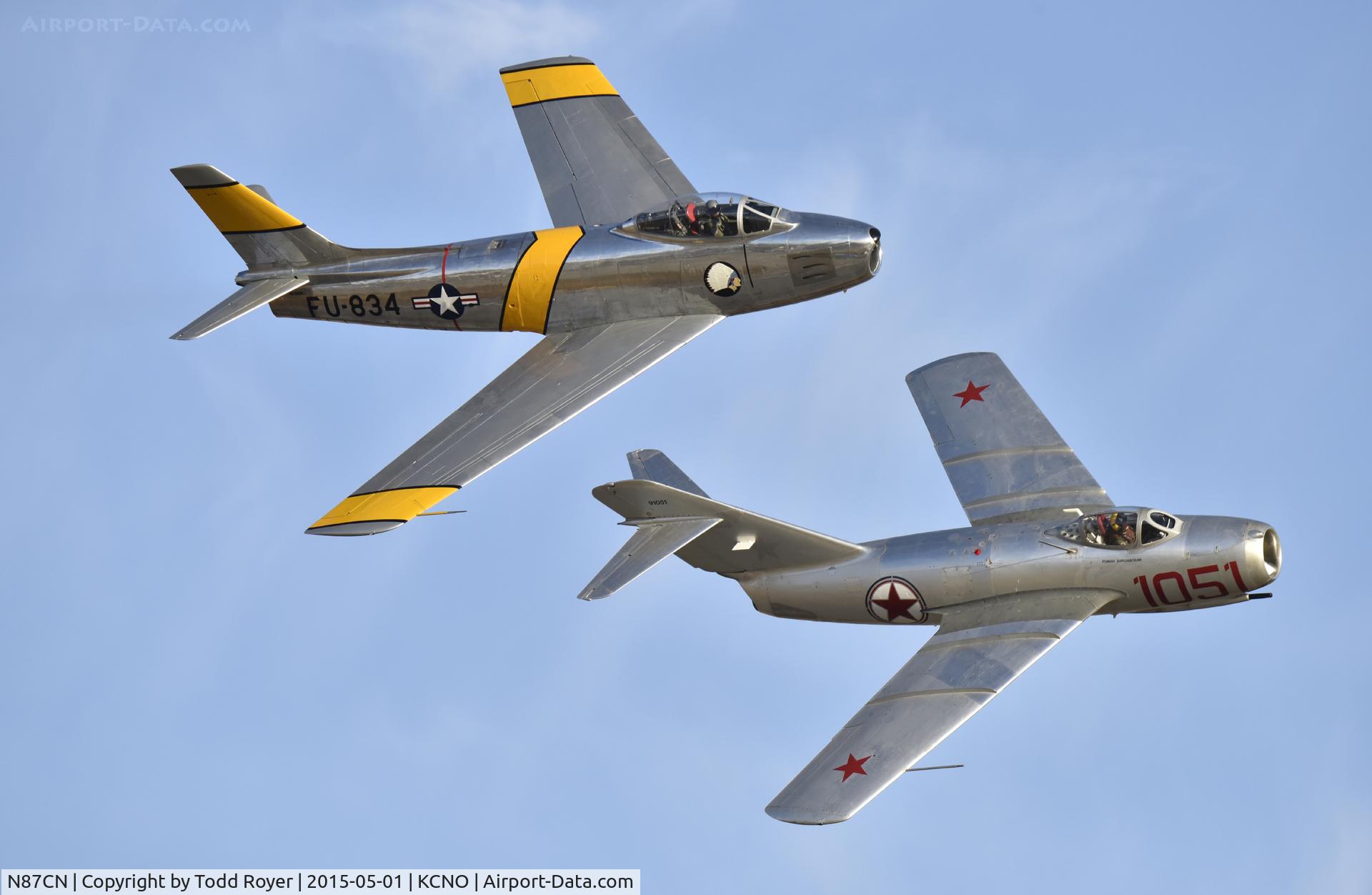 N87CN, Mikoyan-Gurevich MiG-15 C/N 910-51, Flying at the 2015 Planes of Fame Airshow