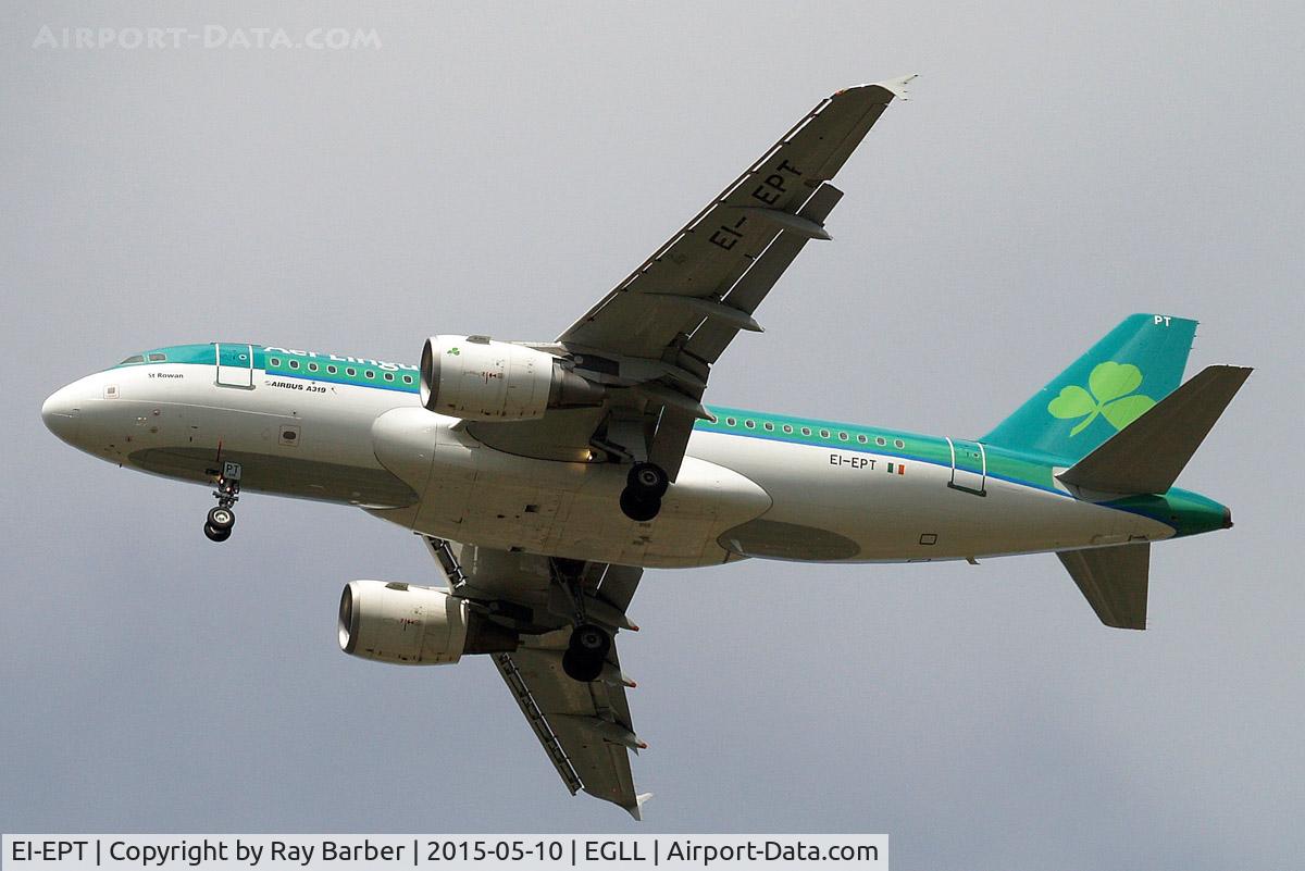 EI-EPT, 2007 Airbus A319-111 C/N 3054, Airbus A319-111 [3054] (Aer Lingus) Home~G 10/05/2015. On approach 27R.
