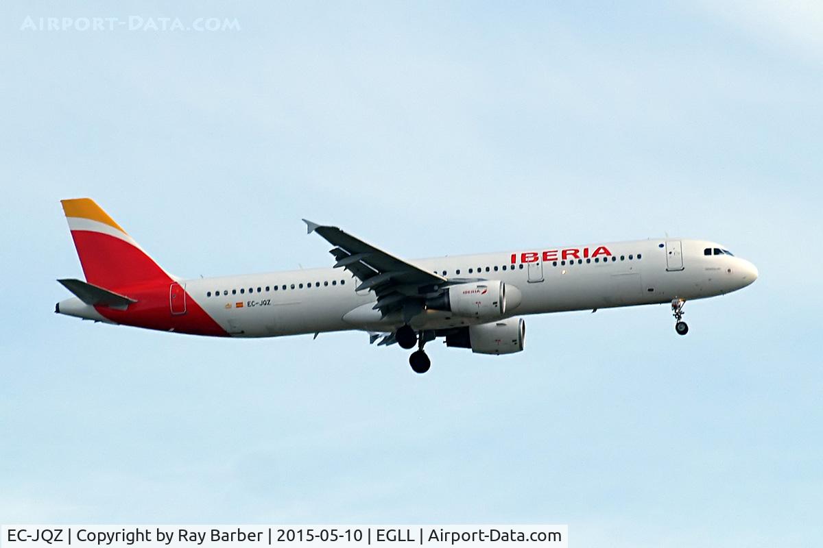 EC-JQZ, 2006 Airbus A321-211 C/N 2736, Airbus A321-211 [2736] (Iberia) Home~G 10/05/2015. On approach 27L.