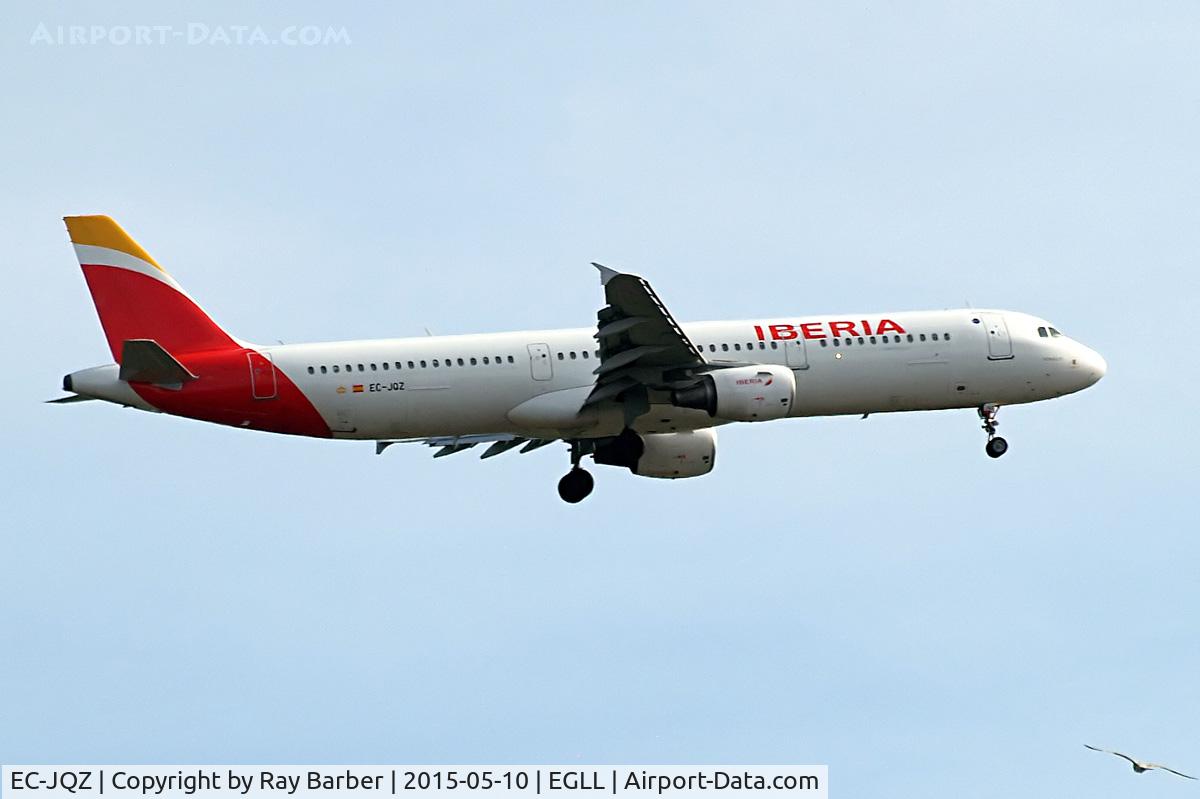 EC-JQZ, 2006 Airbus A321-211 C/N 2736, Airbus A321-211 [2736] (Iberia) Home~G 10/05/2015. On approach 27L.