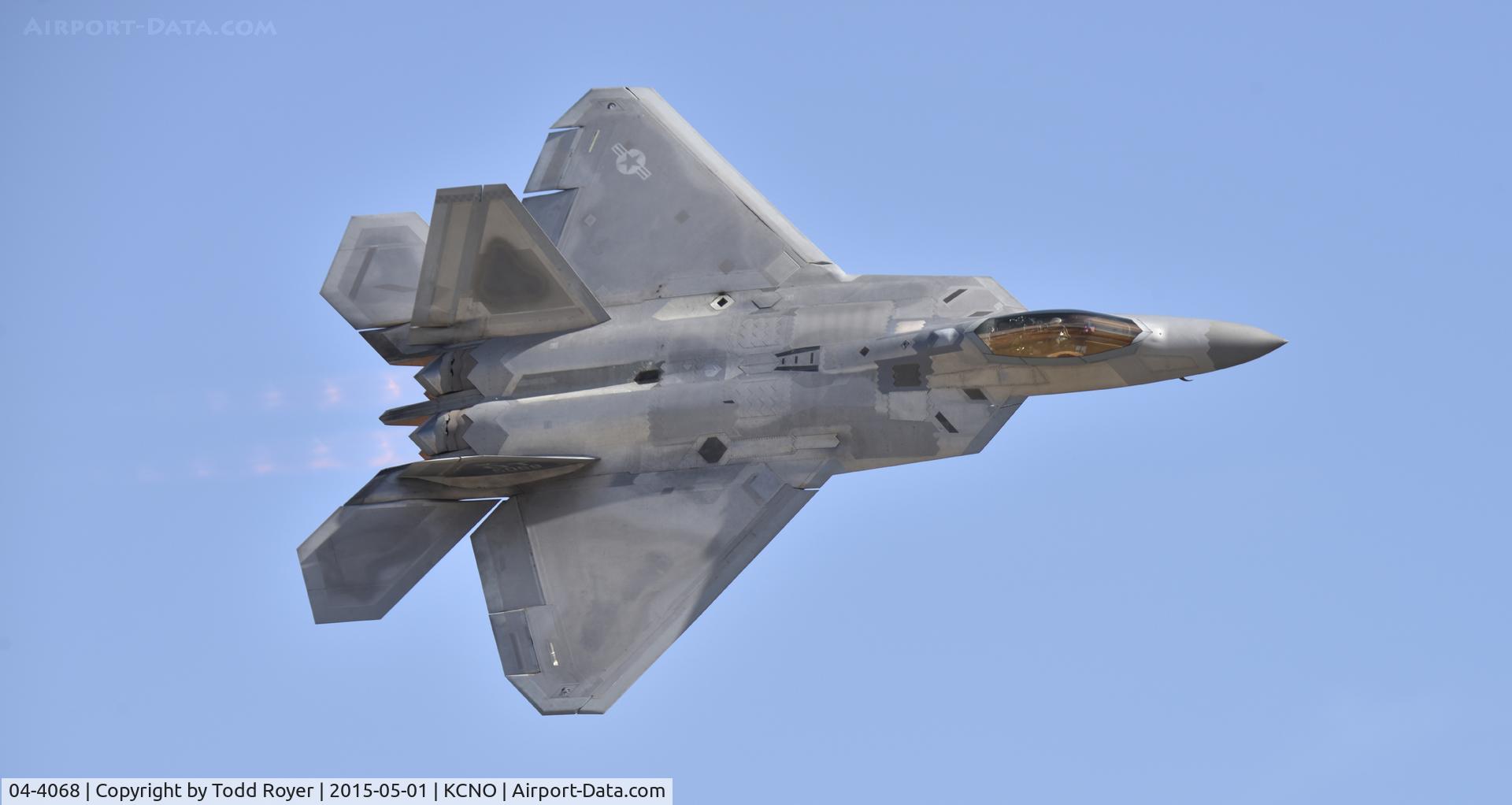 04-4068, 2004 Lockheed Martin F-22A Raptor C/N 4068, Flying at the 2015 Planes of Fame Airshow