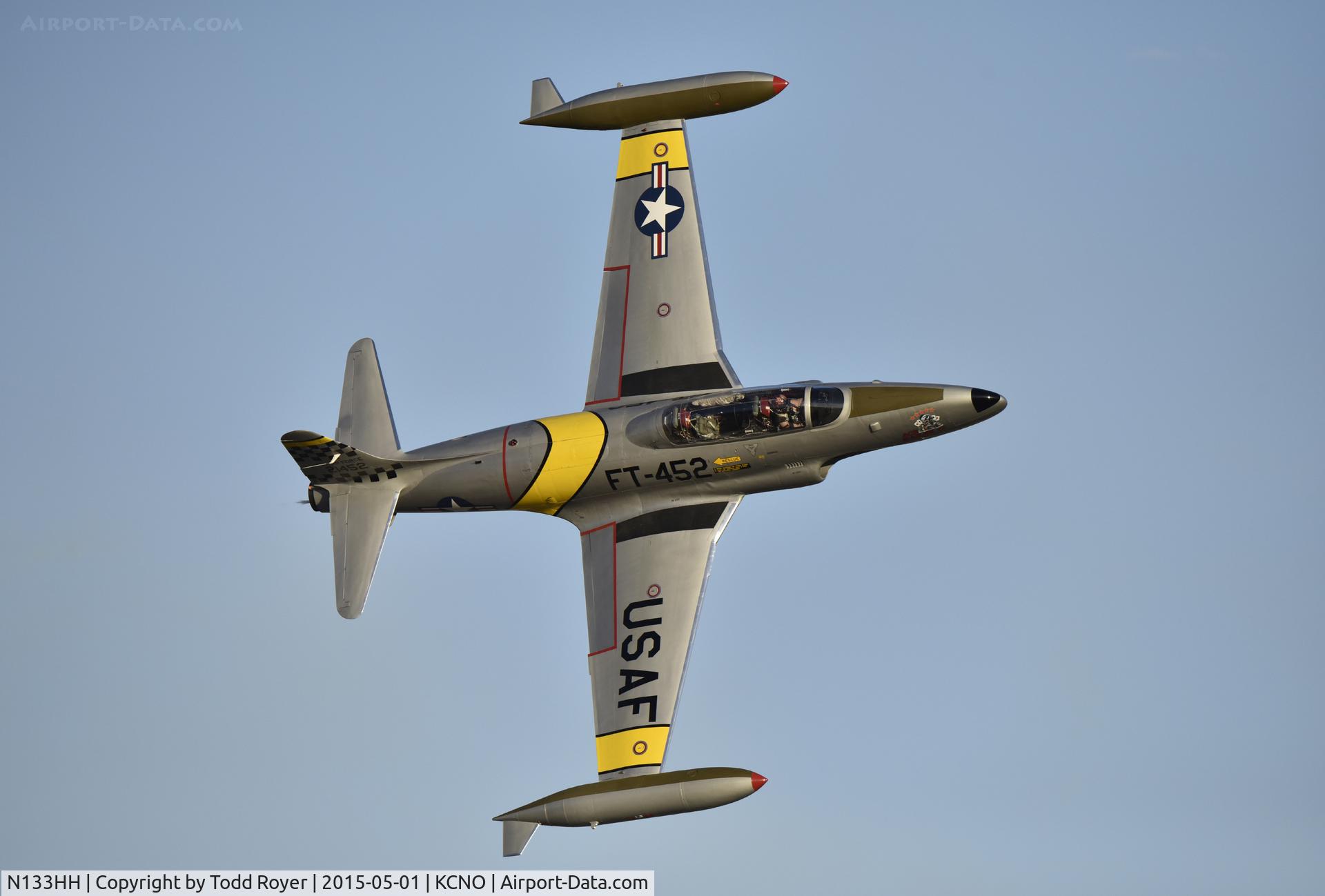 N133HH, 1954 Canadair CT-133 Silver Star 3 (CL-30) C/N T33-452, Flying at the 2015 Planes of Fame Airshow