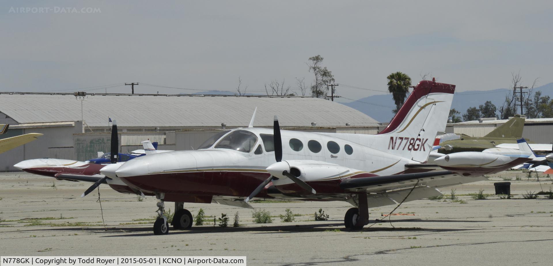 N778GK, 1971 Cessna 421B Golden Eagle C/N 421B0118, Parked at Chino