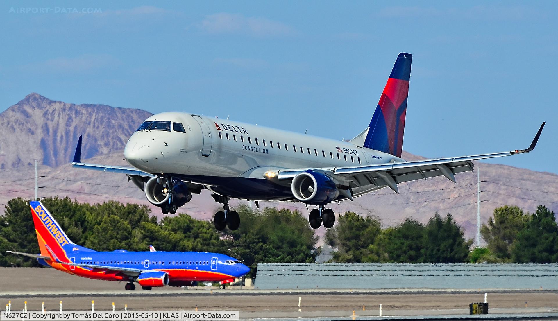 N627CZ, 2008 Embraer 175LR (ERJ-170-200LR) C/N 17000229, N627CZ Delta Connection (Compass Airlines) Embraer ERJ-175LR (ERJ-170-200LR) serial 17000229 - 

Las Vegas - McCarran International Airport (LAS / KLAS)
USA - Nevada May 10, 2015
Photo: Tomás Del Coro