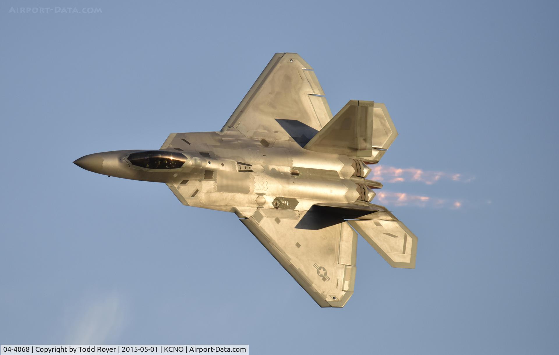 04-4068, 2004 Lockheed Martin F-22A Raptor C/N 4068, Flying at the 2015 Planes of Fame Airshow