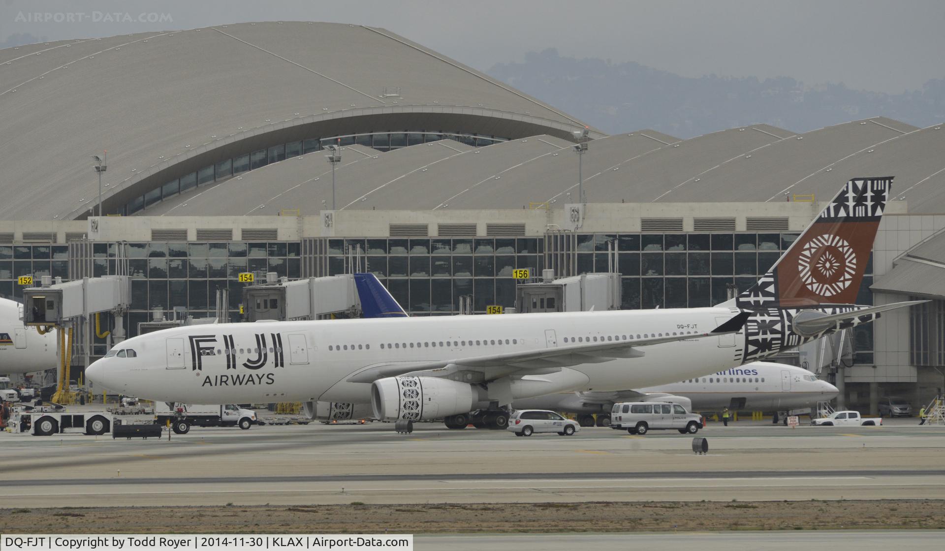DQ-FJT, 2013 Airbus A330-243 C/N 1394, Being towed to remote parking