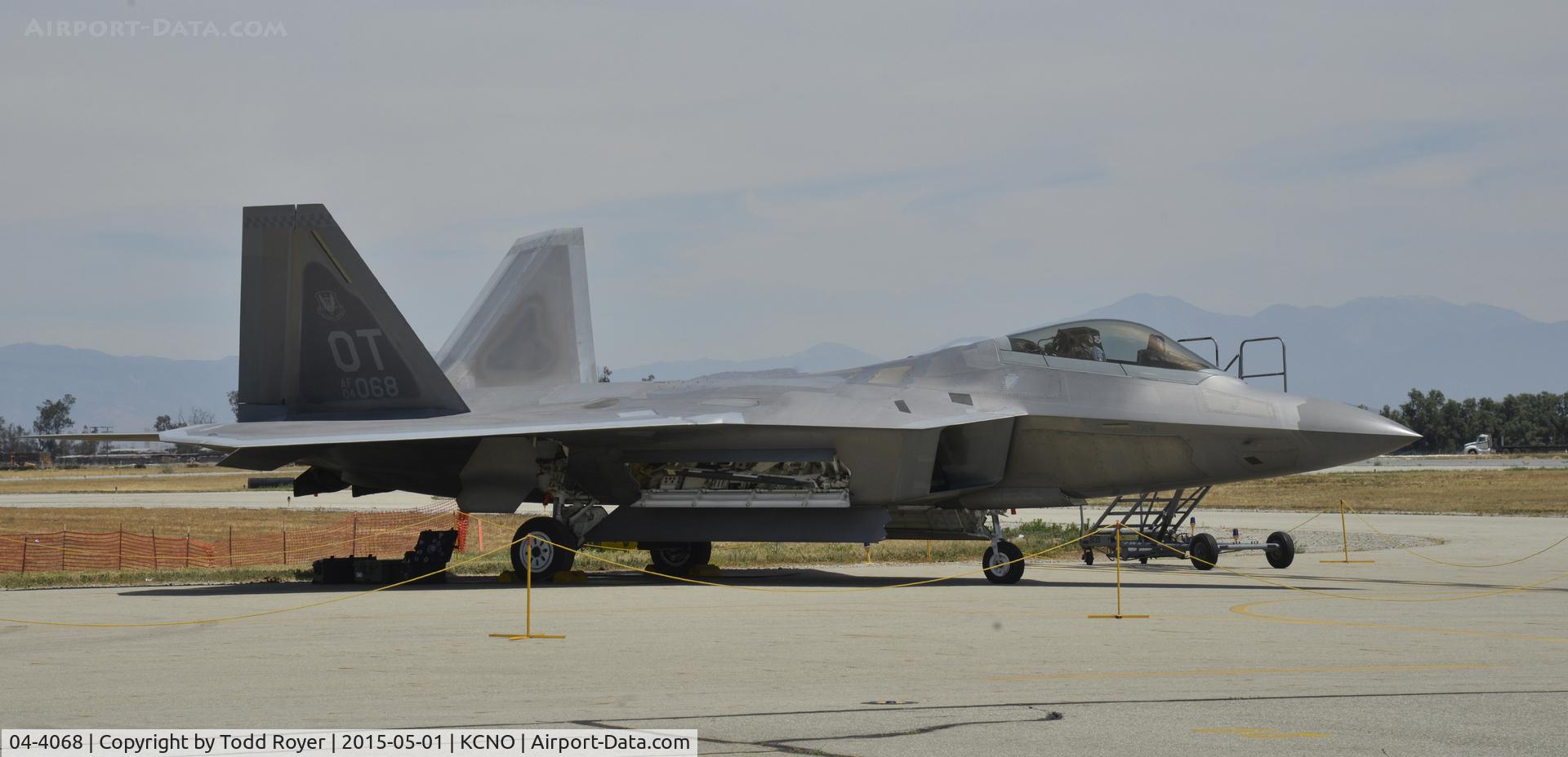 04-4068, 2004 Lockheed Martin F-22A Raptor C/N 4068, On display at the 2015 Planes of Fame Airshow