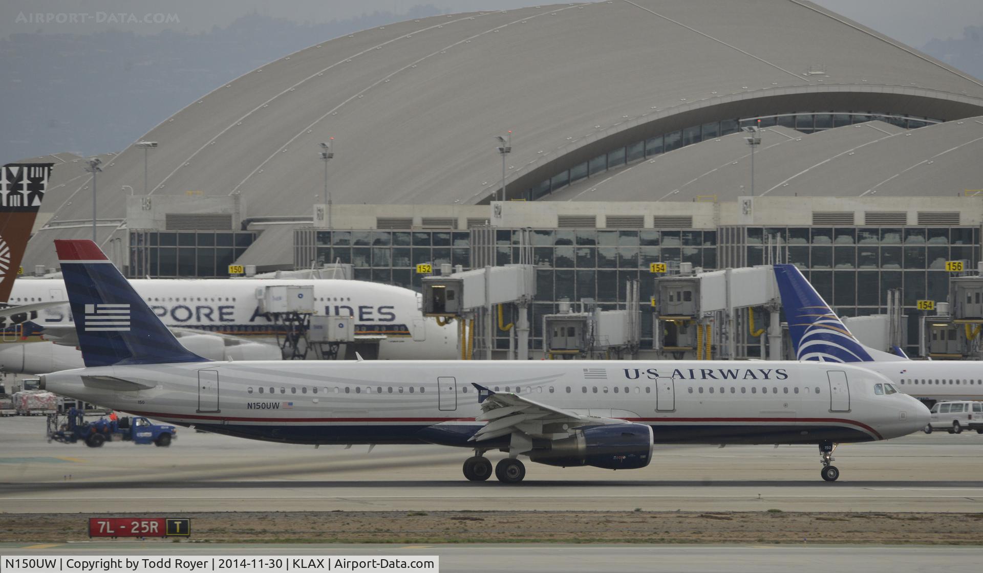 N150UW, 2013 Airbus A321-211 C/N 5504, Departing LAX