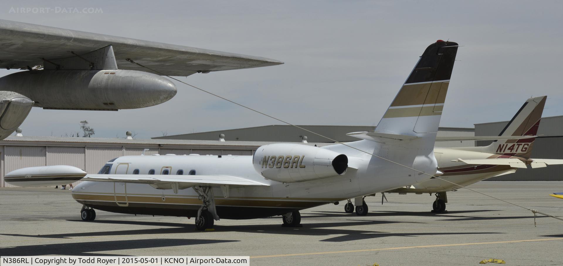 N386RL, 1983 Israel Aircraft Industries IAI-1124 Westwind 1 C/N 386, Parked at Chino