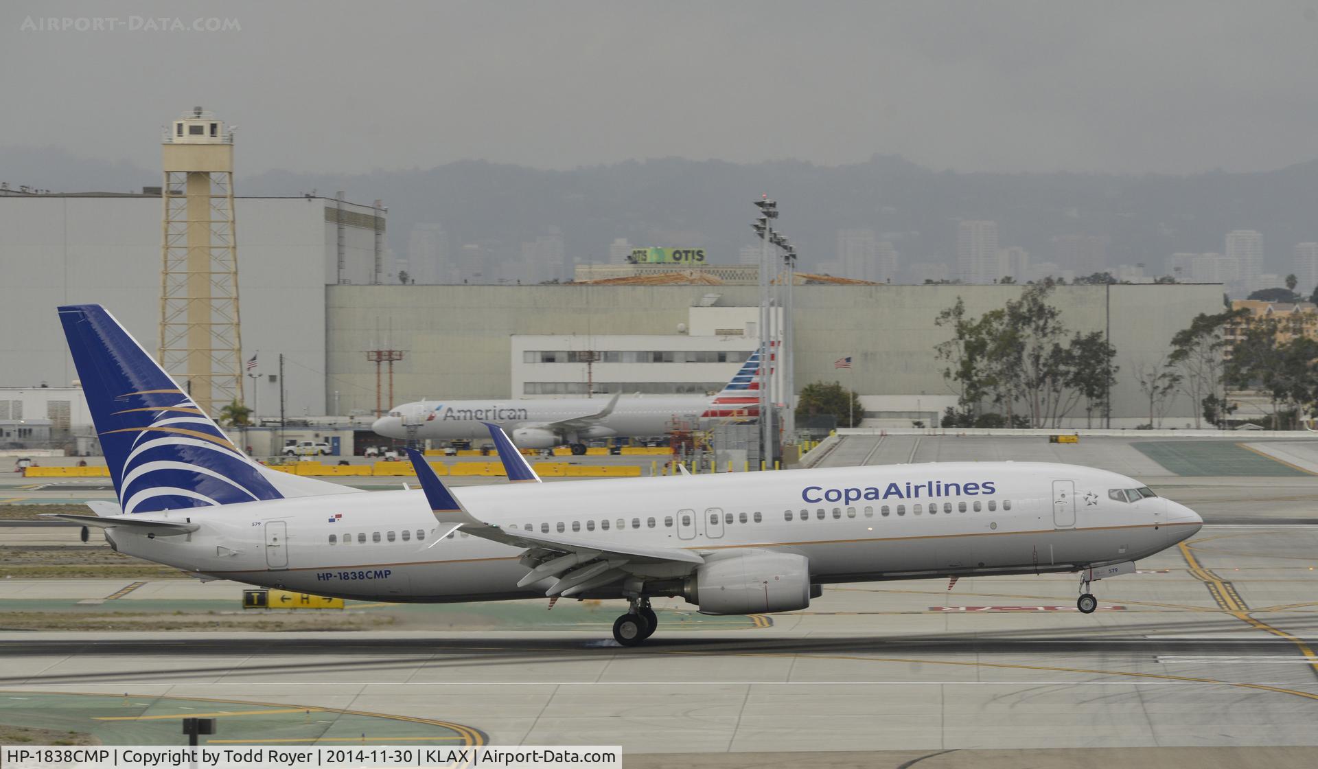 HP-1838CMP, 2014 Boeing 737-8V3 C/N 41445, Landing at LAX on 7R