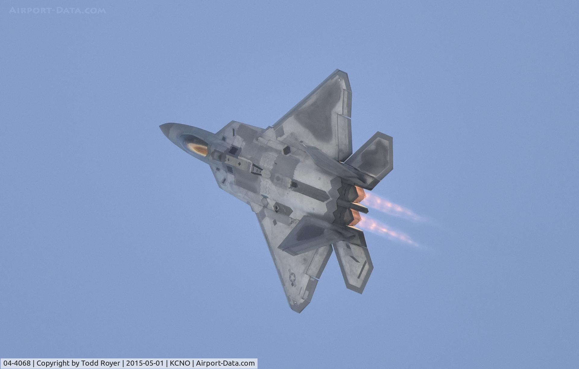 04-4068, 2004 Lockheed Martin F-22A Raptor C/N 4068, Flying at the 2015 Planes of Fame Airshow