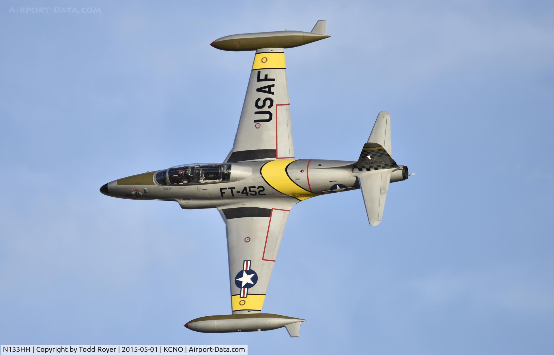 N133HH, 1954 Canadair CT-133 Silver Star 3 (CL-30) C/N T33-452, Flying at the 2015 Planes of Fame Airshow