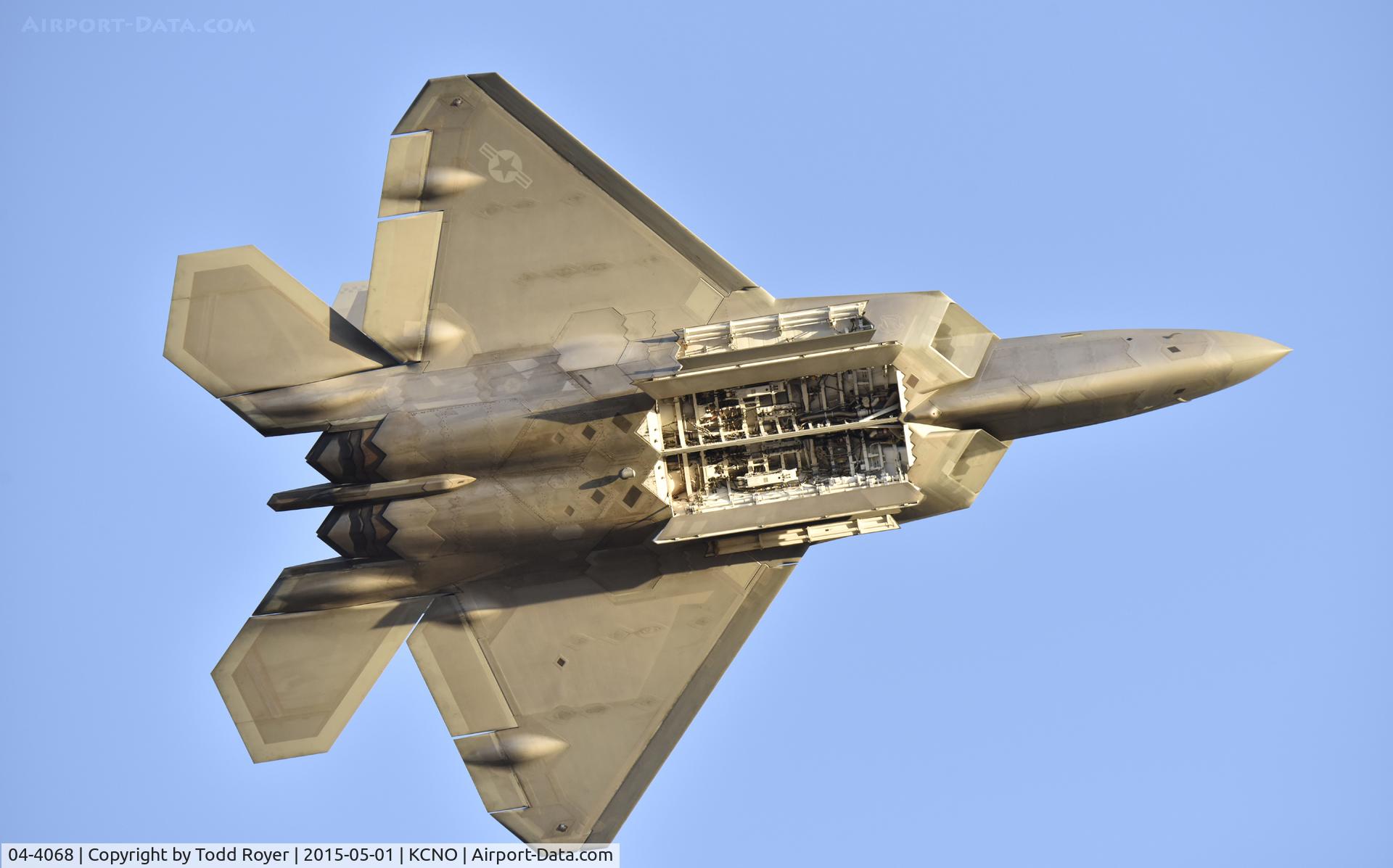 04-4068, 2004 Lockheed Martin F-22A Raptor C/N 4068, Flying at the 2015 Planes of Fame Airshow