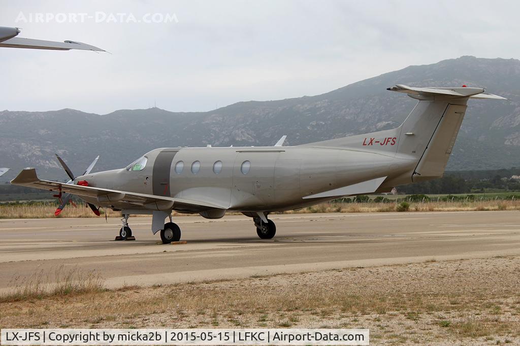 LX-JFS, 2011 Pilatus PC-12/47E C/N 1314, Parked