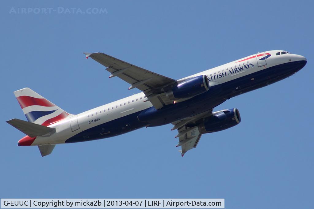 G-EUUC, 2001 Airbus A320-232 C/N 1696, Take off
