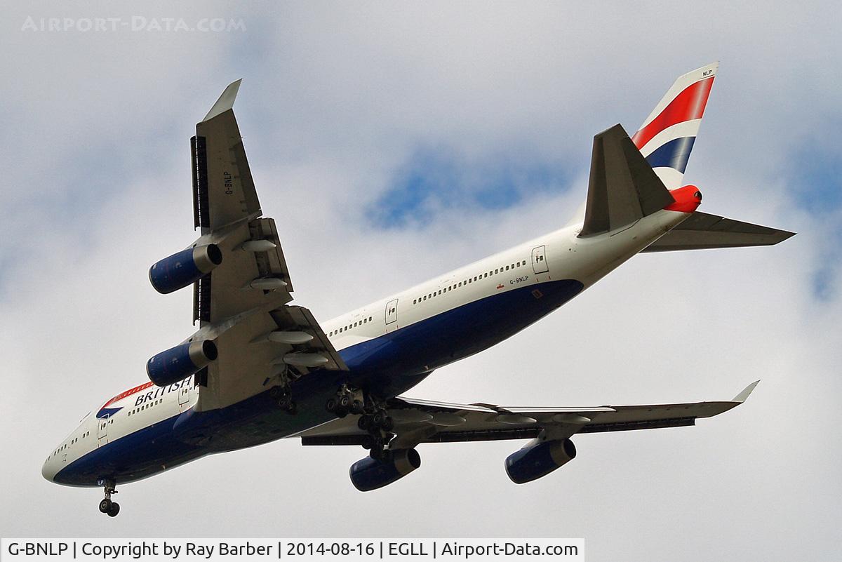 G-BNLP, 1990 Boeing 747-436 C/N 24058, Boeing 747-436 [24058] (British Airways) Home~G 16/08/2014. On approach 27R.