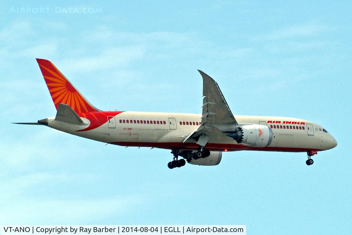 VT-ANO, 2013 Boeing 787-8 Dreamliner C/N 36286, Boeing 787-8 Dreamliner [36286] (Air India) Home~G 04/08/2014. On approach 27L.