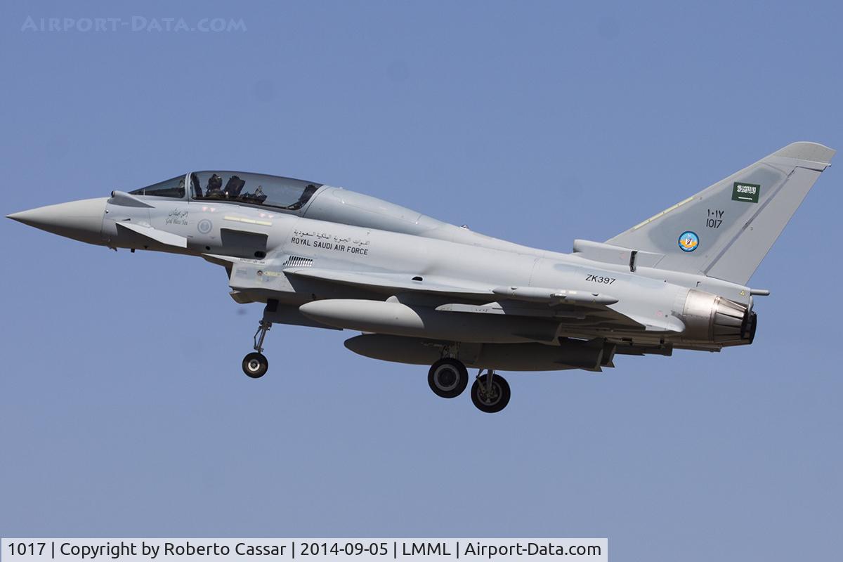 1017, 2014 Eurofighter EF-2000 Typhoon T.3 C/N ???/CT016, Runway 31