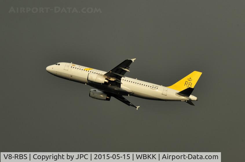 V8-RBS, 2003 Airbus A320-232 C/N 2135, TO for short 20' flight home