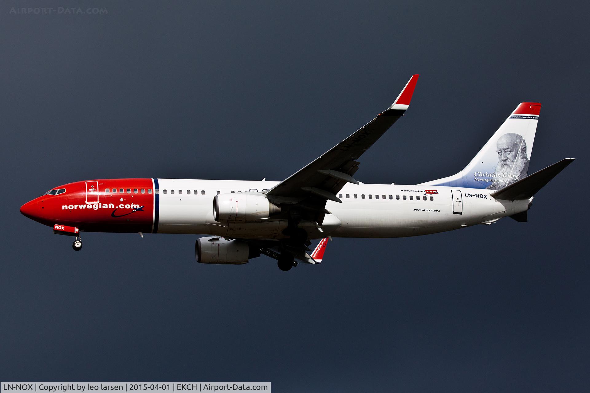 LN-NOX, 2010 Boeing 737-8JP C/N 37818, Copenhagen 1.4.15