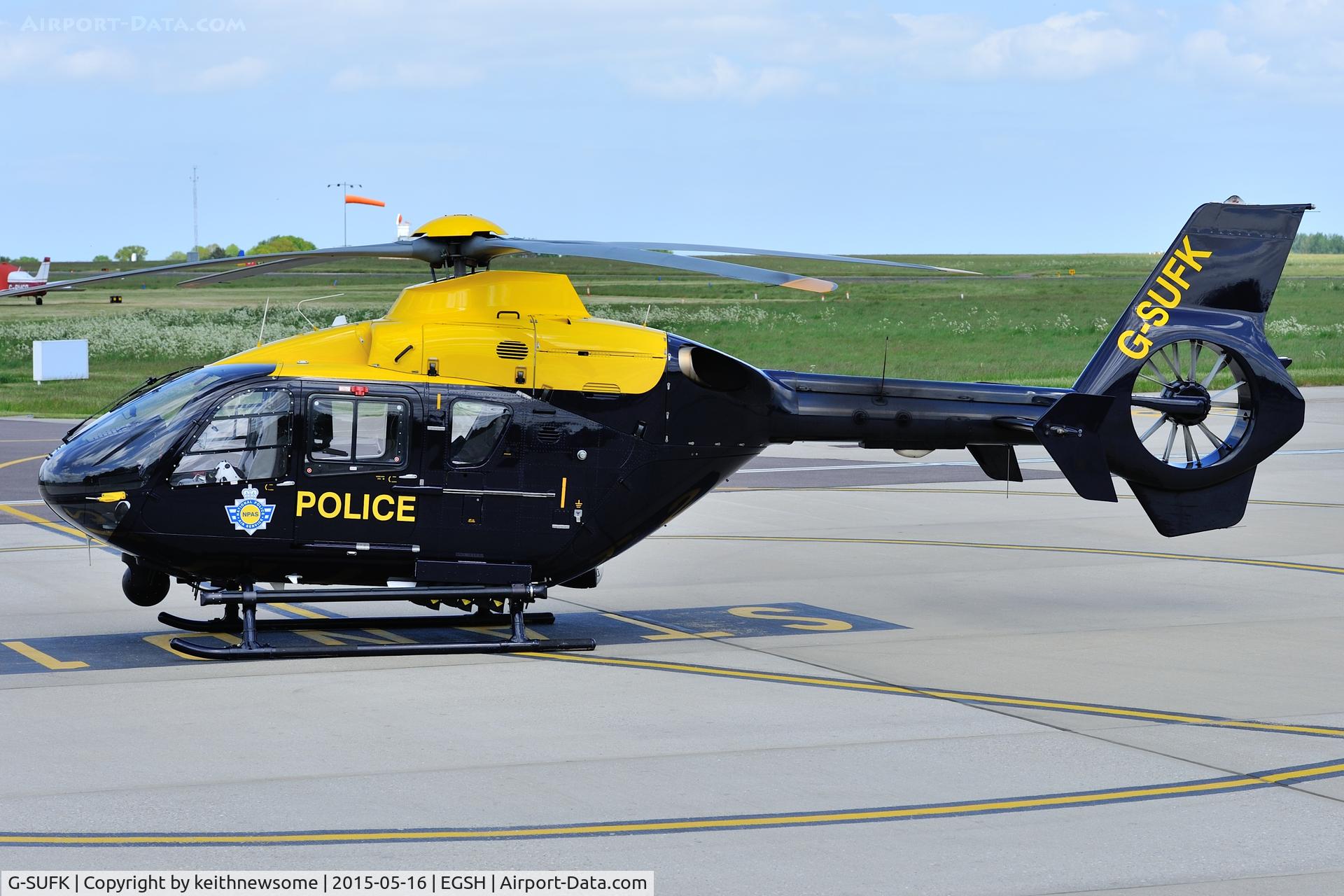 G-SUFK, 2008 Eurocopter EC-135P-2+ C/N 0730, Football crowd control !