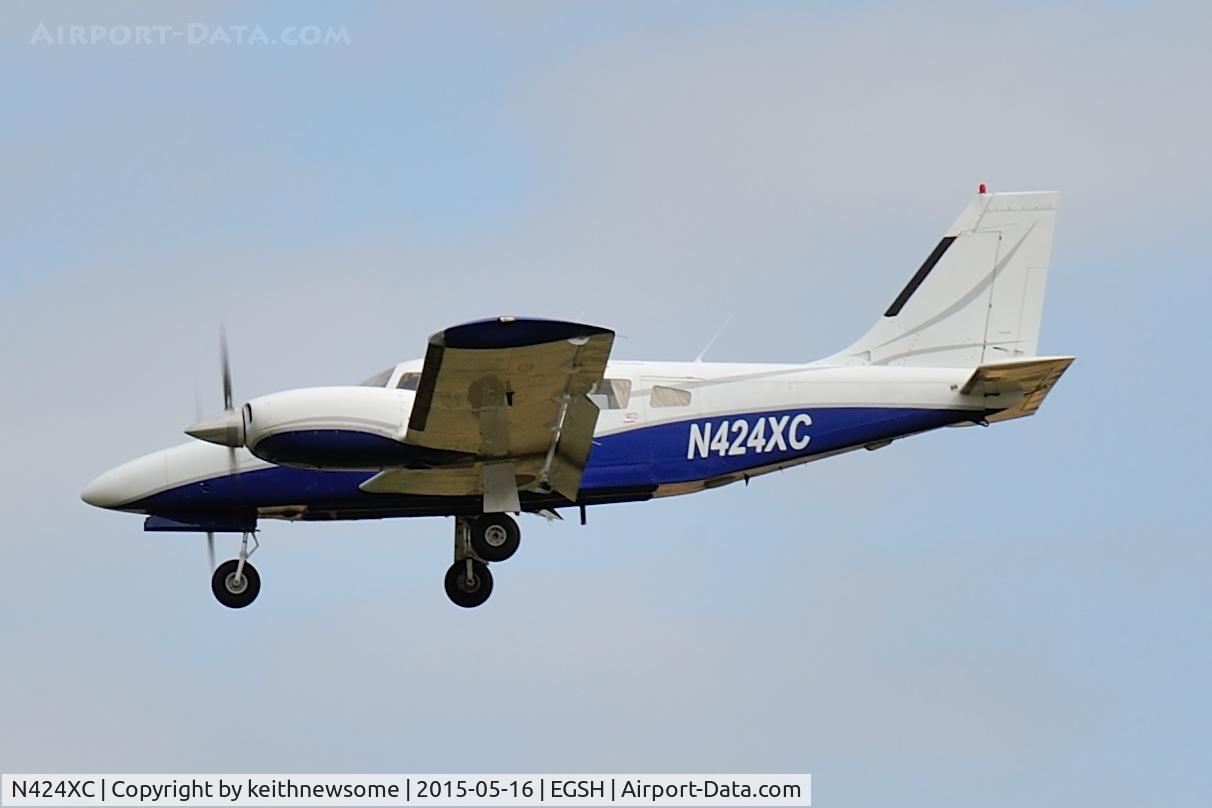 N424XC, 1990 Piper PA-34-220T Seneca C/N 344-8005, Nice Visitor!