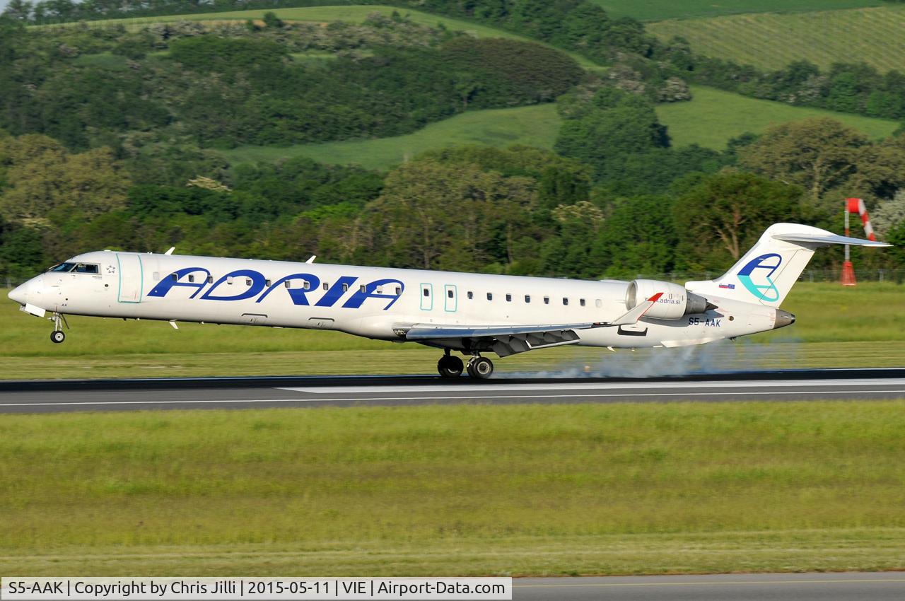 S5-AAK, 2007 Canadair CRJ-900ER (CL-600-2D24) C/N 15128, Adria Airways