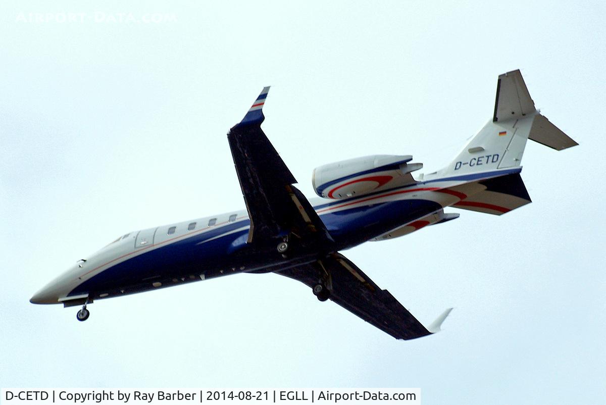 D-CETD, 2012 Learjet 60 C/N 60-421, Learjet 60 [60-421] (DC Aviation) Home~G 21/08/2014. On approach 27R.