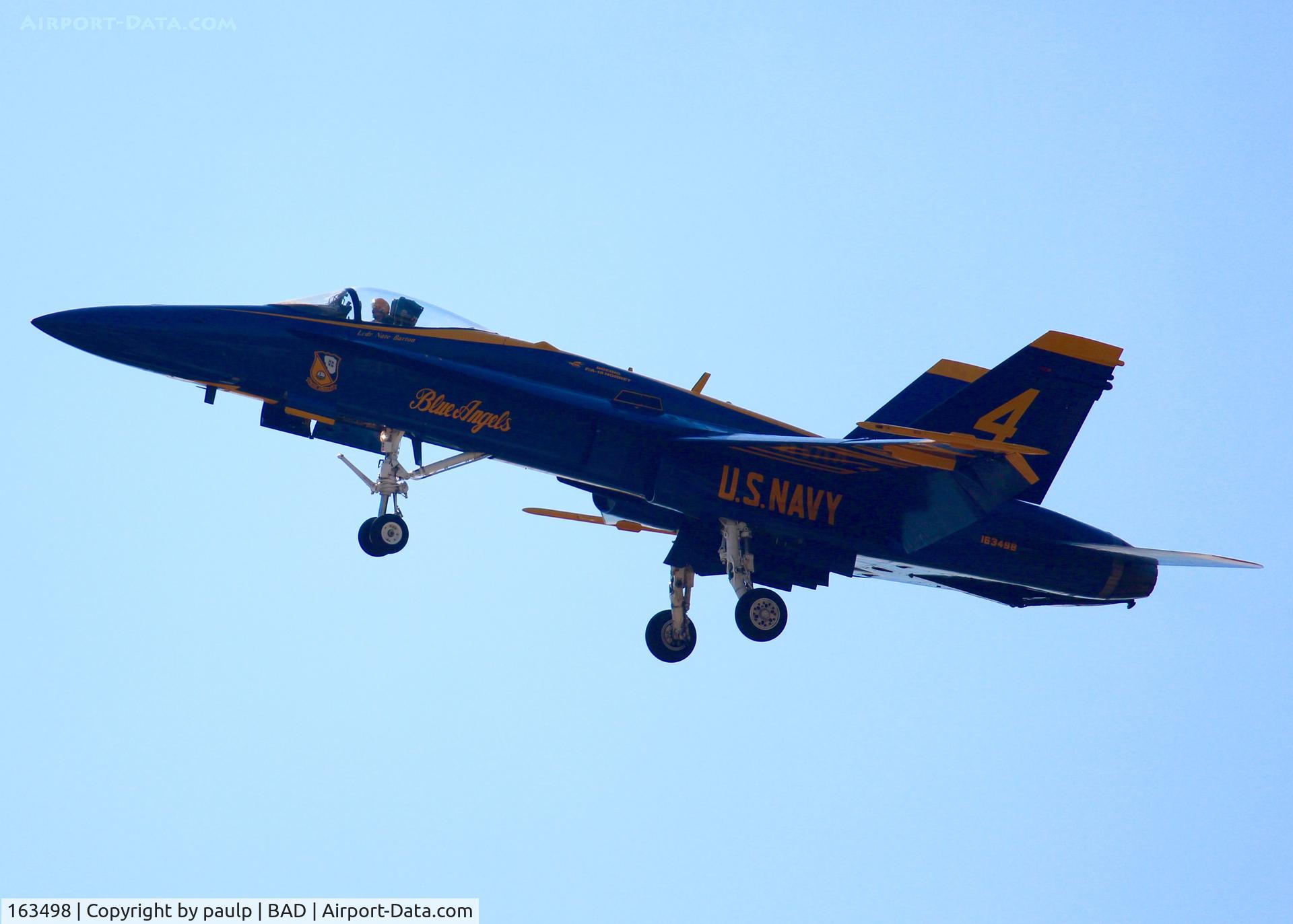 163498, 1988 McDonnell Douglas F/A-18C Hornet C/N 0737/C053, Wearing #4 today coming in to land.