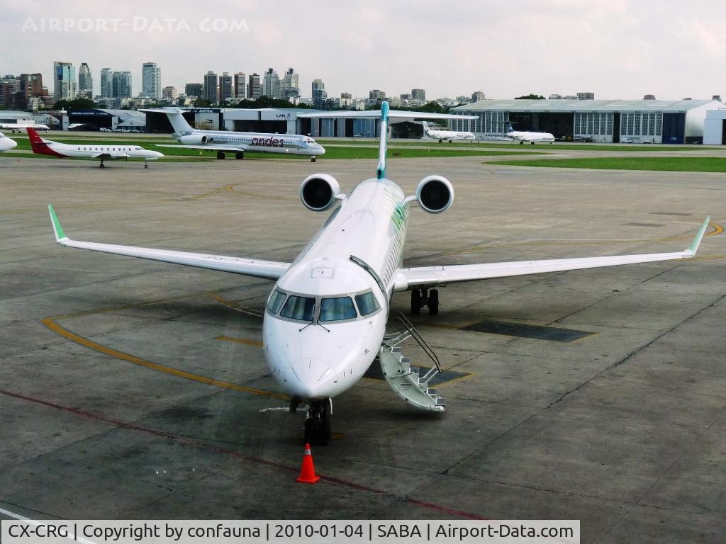 CX-CRG, 2008 Bombardier CRJ-900ER (CL-600-2D24) C/N 15209, PLUNA in Aeroparque Buenos Aires