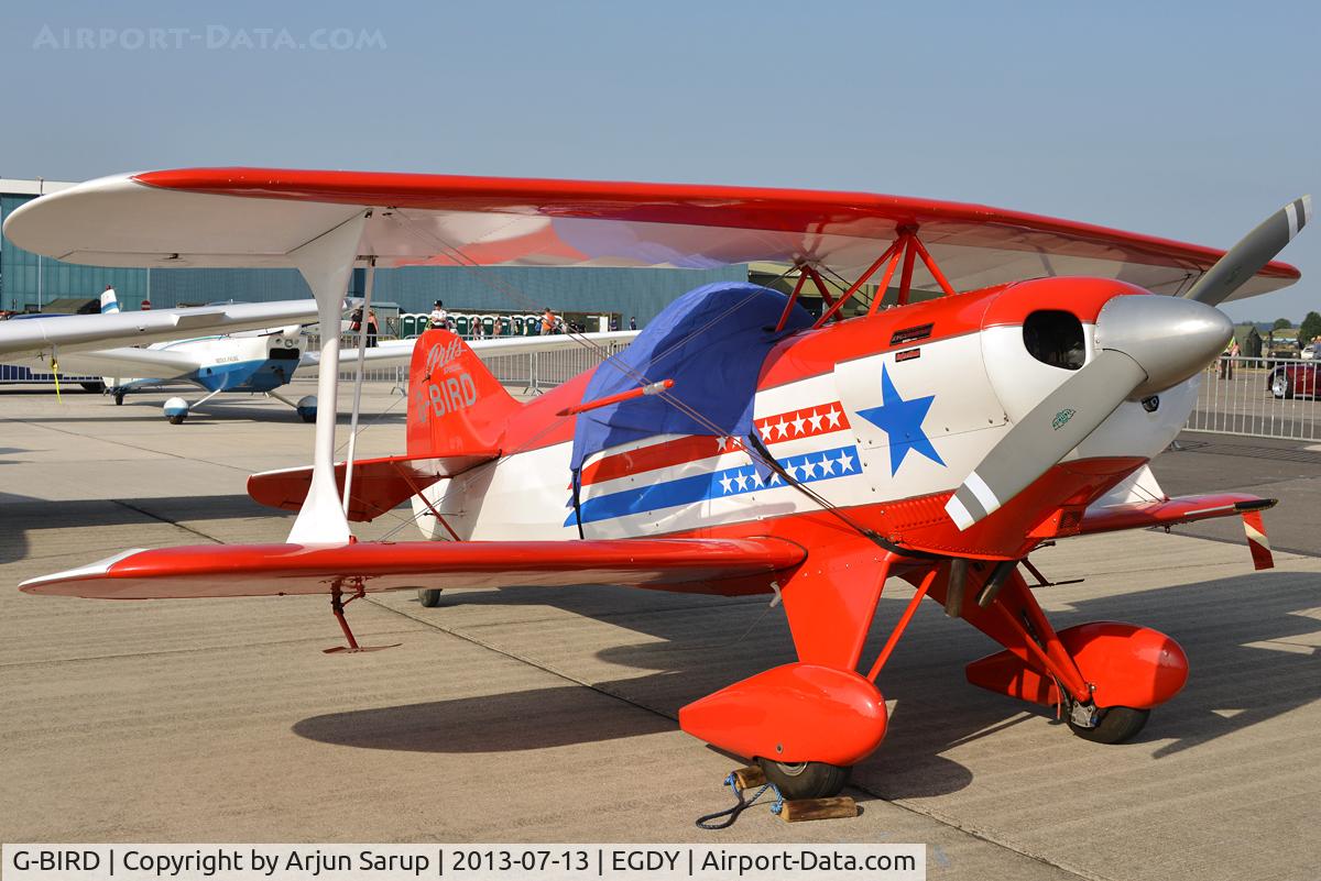 G-BIRD, 1978 Pitts S-1D Special C/N 707H, On display at RNAS Yeovilton Air Day 2013.