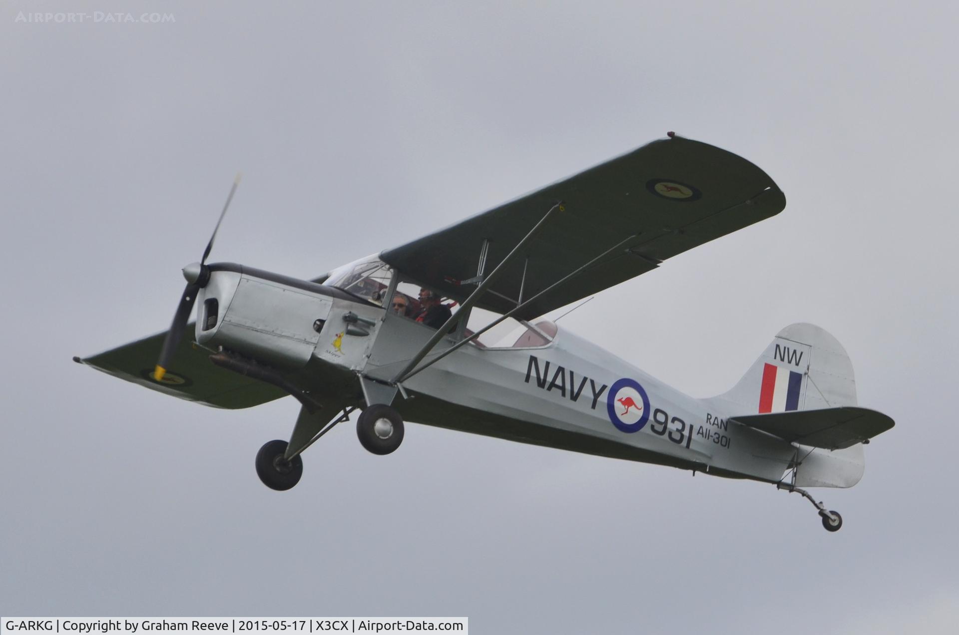 G-ARKG, 1952 Auster J-5G Autocar C/N 3061, Departing from Northrepps.