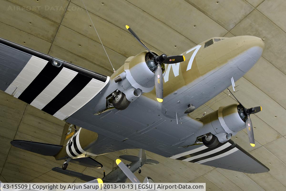 43-15509, 1943 Douglas C-47A Skytrain C/N 19975, On display at the American Air Museum Duxford.