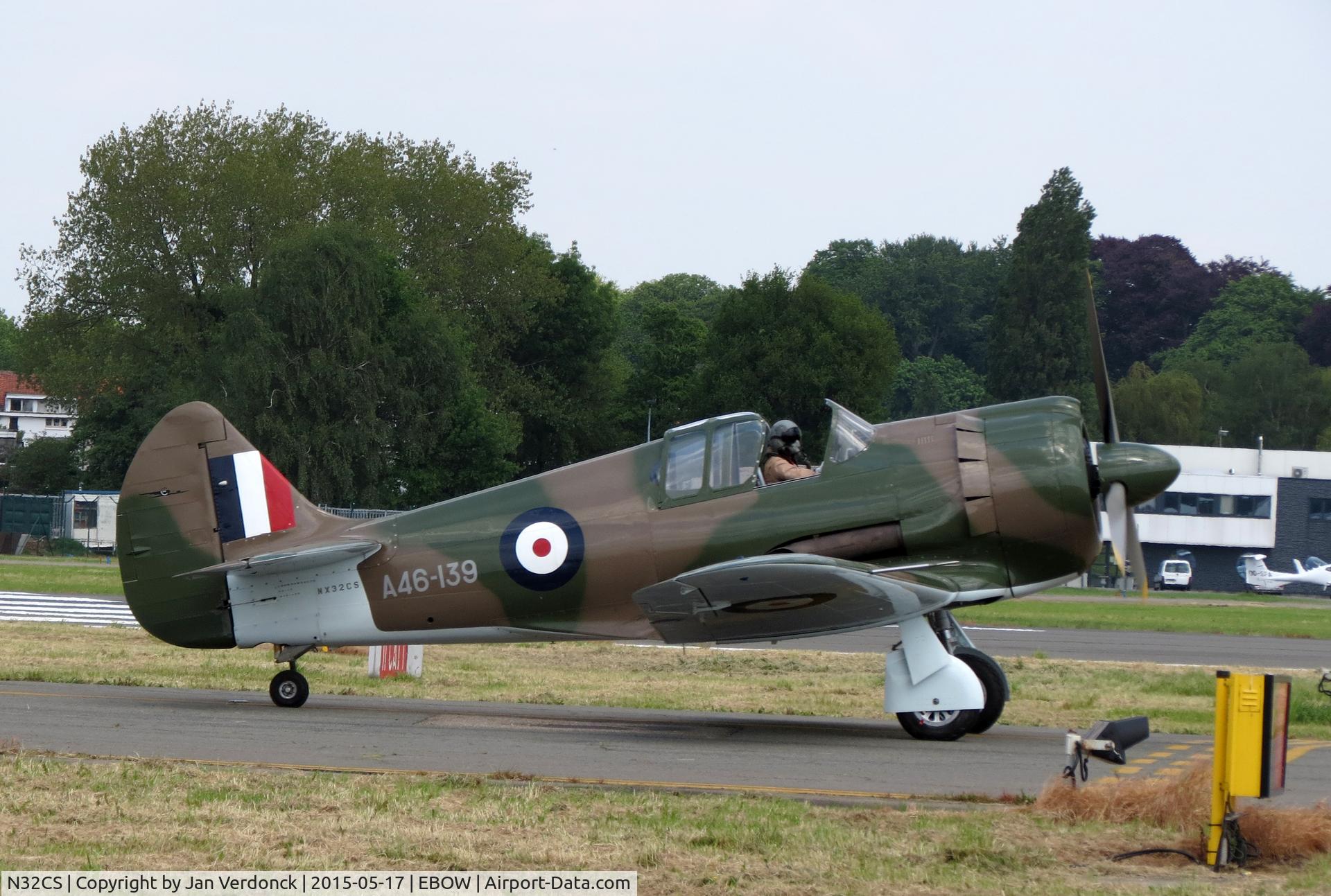 N32CS, 1997 Commonwealth CA-12 Boomerang Replica C/N A46-139, the A46-139 Boomerang at the Deurne (Antwerp - Belgium) airshow 2015-05-17